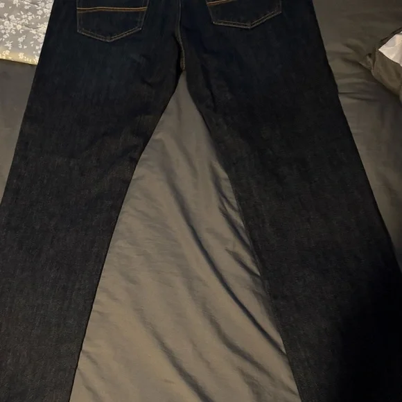 Abercrombie & Fitch Men's Classic Straight Jeans - Dark Blue - Picture 5 of 9